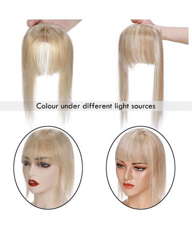 Elailite Mono Hair Part Real Hair Topper for Women | 150% Density Clip-In Extensions | Remy Smooth 10-25cm | #18/613 Ash Blonde & Bleached Blonde - Buy Online on GoSupps.com