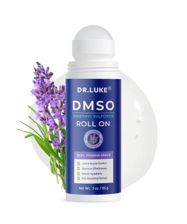 Dr. Luke Pharmaceutical Grade DMSO Roll On 99.9 Pure: Dsmo Pharmaceutical Medical Grade Lotion for Joint & Muscle Relief with Arnica Magnesium Chloride Lavender MSM Menthol & Frankincense - 1 Pack 3 Ounce (Pack of 1)