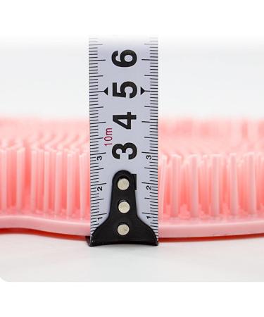 Shower Foot Scrubber Massager - Silicone Hands-Free Flat Back and Foot Scrubber - Massages Feet Without Bending for Foot Circulation Soothing Tired Feet Dobooo Pink - Buy Online on GoSupps.com