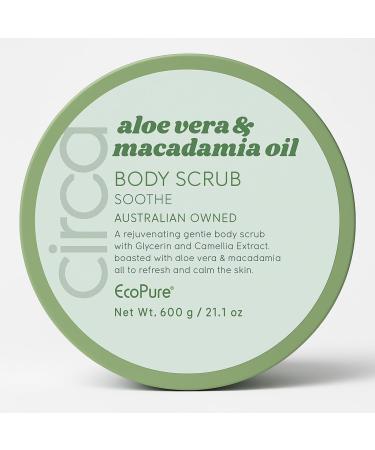 Ciroa Aloe Vera & Macadamia Oil BODY SCRUB Soothing 21.2 oz (600 gr) Pack of One