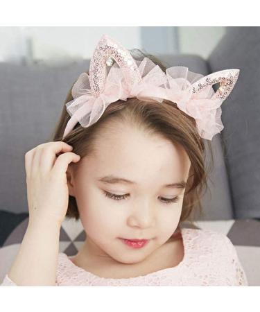 Sequins Lace Cat Ear Headband for Kids - Party Costume Accessory - Buy Online on GoSupps.com