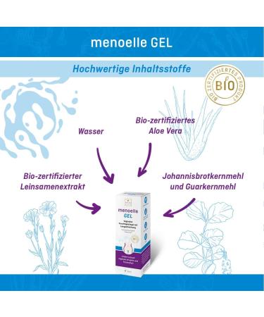 Menoelle Organic Vaginal Gel - 100ml for Dryness Irritation & Sensitivity | Hormone-Free Chemical-Free Relief - Buy Online on GoSupps.com