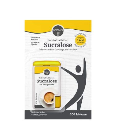 Buy 3x Borchers Sucralose Sweet Tablets - 300 Sweetener Tablets for Coffee Tea & Hot Drinks - Sugar-Free Sweetness - Buy Online on GoSupps.com