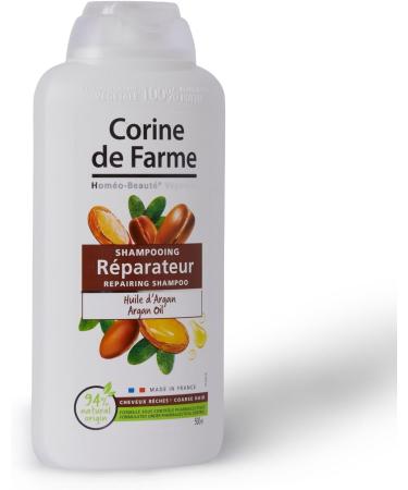  Corine de Farme Corine de Farme - Argan Oil Repairing Shampoo - Detangles Cleanses and Nourishes Dry to Rough Hair - Clean Beauty Made in France - 500 ml - Buy Online on GoSupps.com