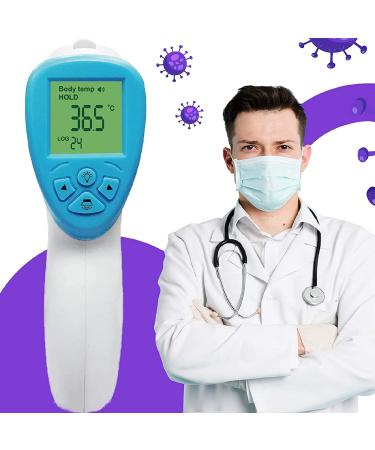 Leyf Digital Fever Thermometer - Contactless Infrared for Adults Children & Babies - LCD Display Fever Alarm 3 Color Screen - Shop Now! - Buy Online on GoSupps.com