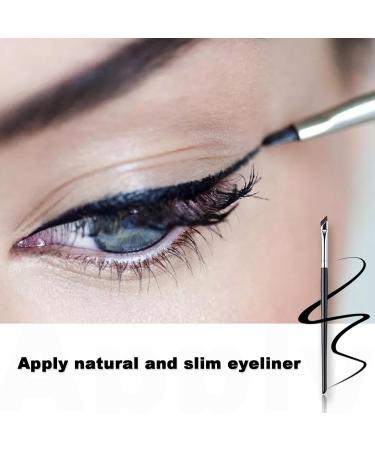 Eye Liner Makeup Brush | Slanted Flat Angle Brush | Slanted Thin Eyeliner Brush Fine Angled Eyeliner Brush Slanted Eyeliner Brush Small Slanted Eyeliner Brush for Precise Flicks - Buy Online on GoSupps.com