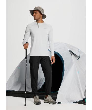 Baleaf Men's Quick Dry UPF 50+ Cargo Jogger Pants - Black (Medium) - Buy Online on GoSupps.com