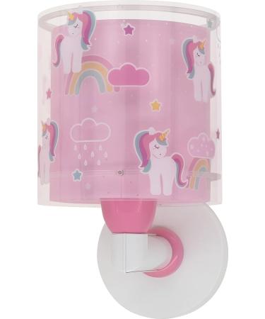 Dalber Unicorns Children's Wall Lamp - Pink Animal Light for Kids' Room | Stylish Lampshade - Buy Online on GoSupps.com