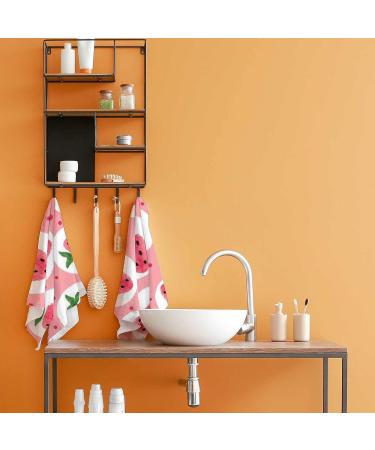 Strawberry Soft Towel Set - 2 Piece Highly Absorbent Hand Towels for Kids and Adults - Buy Online on GoSupps.com