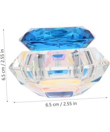 Housoutil Nail Art Crystal Cup Glass Mug with Lid Nail Glass Cup Nails Pen Holder Nail Tiny Cup Clear Fingernail Polish Powder Dappen Dish Nail Art Cup Gel White Crystal With Cover - Buy Online on GoSupps.com