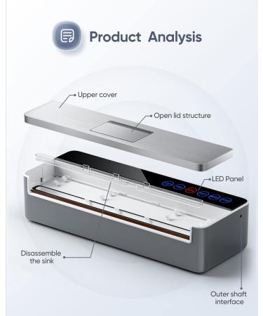 Full Automatic Food Sealer (95Kpa) | Vacuum Sealer Machine with Bags | Air Sealing System for Dry & Moist Food | Lab Tested | LED Indicator Lights | Silver - Buy Online on GoSupps.com