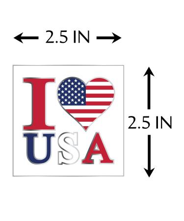 Patriotic Temporary Tattoos | 4th of July Party Supplies | American Flag Red White and Blue Fake Tattoos - Buy Online on GoSupps.com