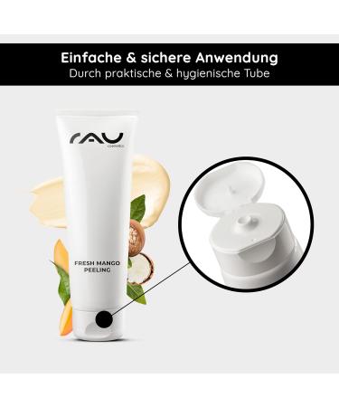 RAU Cosmetics Enzyme Peeling - Fresh Mango Exfoliant for Blackheads & Pimples | Regeneration Booster for Mature Sensitive & Dry Skin - 2.53 Fl Oz - Buy Online on GoSupps.com