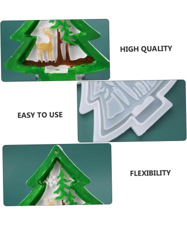 COHEALI 3pcs Christmas Tree Mold Silicone Candle Mold Christmas Casting Molds Simple DIY Mold Night Light 11.7x11.5 cmx3pcs Assorted Colorx3pcs - Buy Online on GoSupps.com