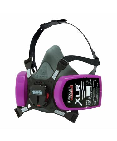 Lincoln Electric XLR P100 Half Mask Respirator - Large Large Mask + 2 P100 Filters