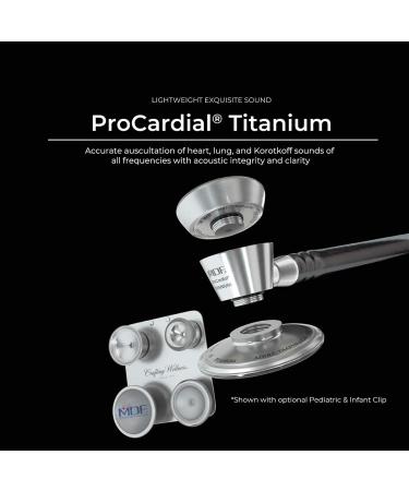 Buy MDF Instruments ProCardial Cardiology Stethoscope - Lightweight Titanium Dual Head Emerald Green Tube & Rosegold Chestpiece | International Shipping - Buy Online on GoSupps.com