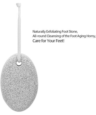 Buy Atomus Natural Pumice Stone - 2 PCs for Effective Feet & Hands Care | Remove Hard Skin & Dead Skin - Large Round Foot Scrub - Buy Online on GoSupps.com