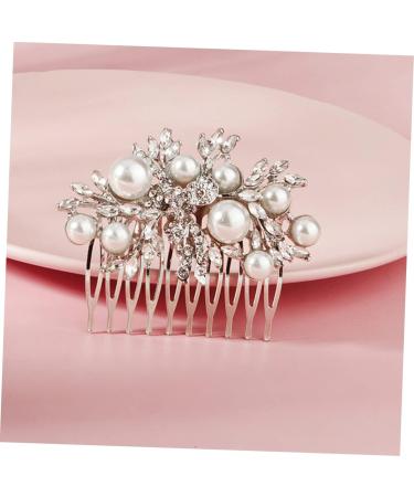 TOVINANNA Bridal Comb Bride Pearls Hair Comb Bridal Hair Comb Bridesmaid Hair Comb Bride Hair Comb Wedding Hair Accessory Rhinestone Hair Comb Wedding Hair Comb - Buy Online on GoSupps.com