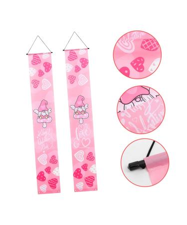 Zerodeko Valentines Day Hanging Banner 1 Pair Valentines Day Banner Polyester Banners Outdoor Valentines Day Welcome Sign Picture 1 180.00X30.00X0.10CM - Buy Online on GoSupps.com