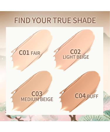 CATKIN Panda Land Foundation Full Coverage Cushion Foundation for Sensitive Skin 15g*2 (C01 FAIR) - Buy Online on GoSupps.com