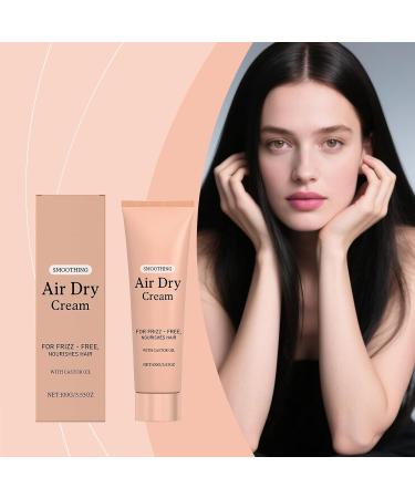 WOGXN Hair Cream For Styling 100g Anti Frizz Hair Care Conditioner For Air Drying Long Lasting Hydration Light Hold Smoothing Irons Defines Curl Enhancement Silky Shiny - Buy Online on GoSupps.com