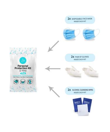 All-in-One Personal Protection Kits for TWO PEOPLE - 10 PACK - Buy Online on GoSupps.com