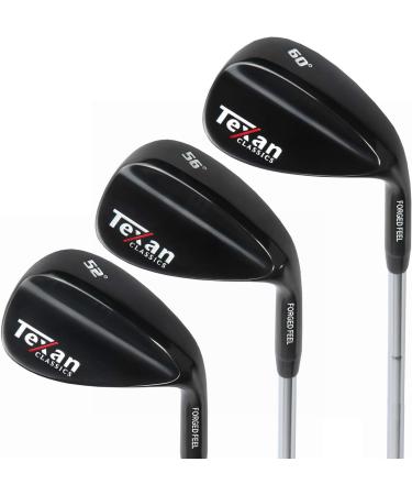 Texan Classics Gun Metal Wedge Set - 52 56 60 degrees (Pack of 3) | Premium Golf Wedges - Buy Online on GoSupps.com
