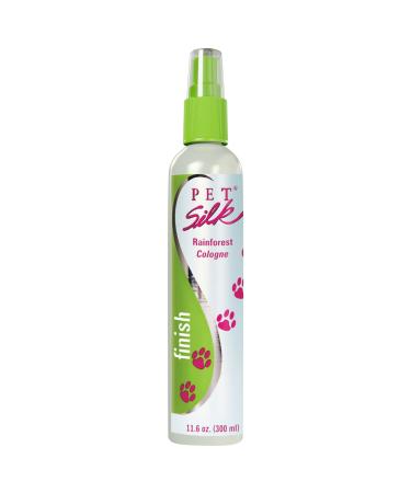 Pet Silk Rainforest Cologne (11.6 oz) - Dog Deodorant Perfume Body Spray with Conditioning & Deodorizing Qualities  Clean & Fresh Fragrance  Pet Grooming Perfume for Cats Rainforest 11.6 Fl Oz (Pack of 1)