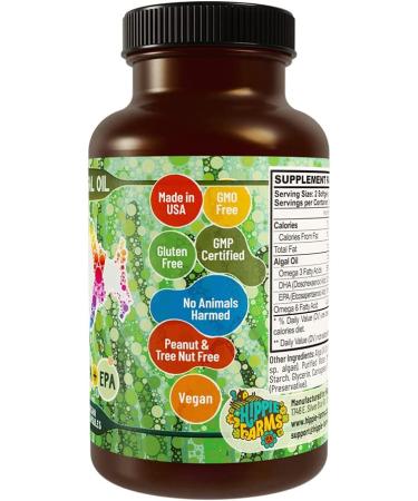 Vegan Omega 3 Algae Oil with DHA EPA - The Ultimate Fish-Less Oil Blend - Buy Online on GoSupps.com