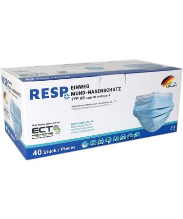 RAR MICHATIONIC OP MASKE - Made in Germany | CE Certified Type IIR 40-Pack Disposable Surgical Masks for Adults | Medical Mouth & Nasal Protection - Buy Online on GoSupps.com