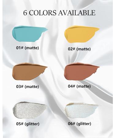 Glitter Eyeshadow Liquid Shiny Liquid Eyeshadow Long Lasting Quick-Drying Opaque Multi-Dimensional Eye Look Eye Shadow Korean Shimmer Crystals Eyeshadow Eye Makeup Gift for Women Girl- 06# - Buy Online on GoSupps.com