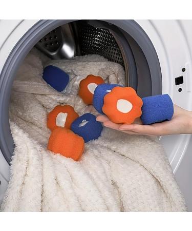 6pcs Hair Remover Used In Washing Machine Dryer Ball Reuse Reduce Wrinkles Save Washing Machine Free Drying Time - Buy Online on GoSupps.com