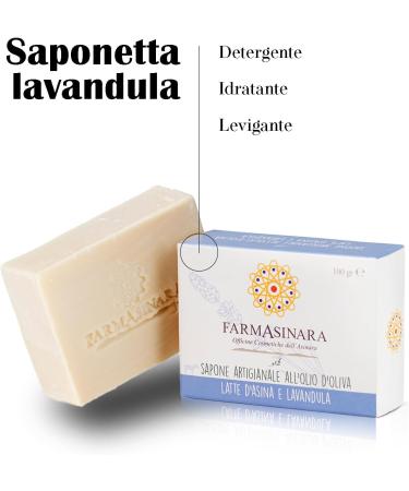 6 Gift Box Soaps with Donkey Milk Rich in Vitamins 100% Olive Oil for Hands Face and Body Made in the Asinara National Park - Gift Idea - Buy Online on GoSupps.com