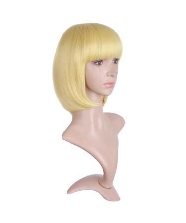 Buy MapofBeauty 12/30cm Natural Gold Short Straight BOB Wig for Women - International Shipping Available - Buy Online on GoSupps.com