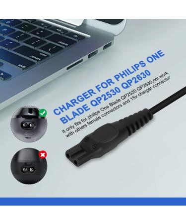 8V USB Charger for Philips One Blade QP2530 QP2630 HQ850 - AIEVE Charging Cable Power Cord for Norelco Oneblade HQ912 HQ913 HQ914 Hybrid Trimmer - Buy Online on GoSupps.com