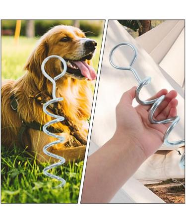 Didiseaon Dog Pegs for Outside Dogs - Durable Spiral Drill Earth Anchor Perfect for Camping Travel and Pet Leash Anchorage - Buy Online on GoSupps.com