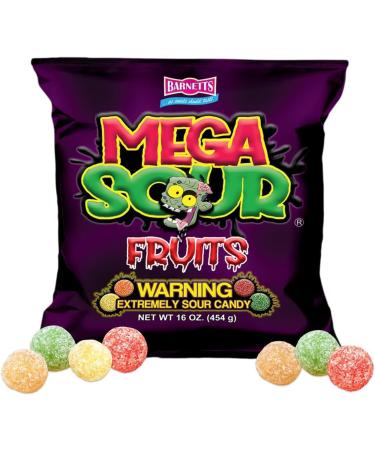  Barnetts Barnetts Sweets Mega Sour Candy Fruits Mixed Fruit (454g) - Buy Online on GoSupps.com