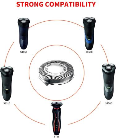 SH30 Replacement Blades for Philips Norelco S738 S1560 Compatible with Norelco Blades 3000 2000 and 1000 series Electric Shaver Replacement Heads - Buy Online on GoSupps.com