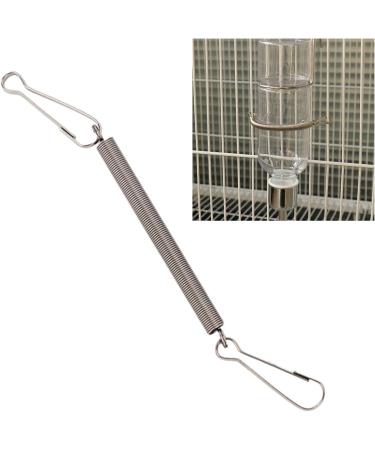 5 Pcs Water Bottle Spring Clip Spring with 2 Clips Stainless Steel 3.1 Inch Spring Fastening Water Drinking Bottle For Small Animal Hamster Guinea Pigs - Buy Online on GoSupps.com