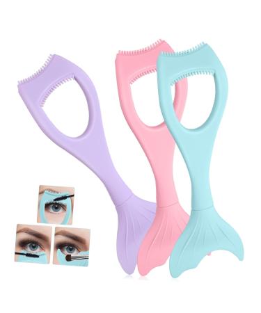 FOMIYES 3pcs Eyeliner Auxiliary Artifact Lash Applicator Eye Lash Separator Tool Eyelash Mascara Shield