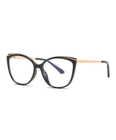 Global Glasses Butterfly Retro Computer Glasses Unique Women Men Anti Blue Light Glasses UV Protection Goggles Black