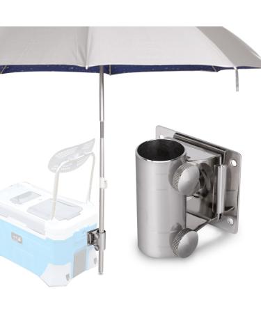 Fishing Box Umbrella Holder, High Strength Adjustable Stainless Steel Umbrella Holder Bracket Stand Base