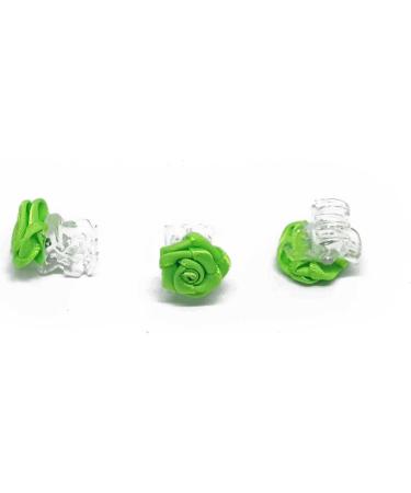 5 x Green Rose Hair Clips - Bridal Accessories - Elegant Hair Clips for Weddings - Buy Online on GoSupps.com