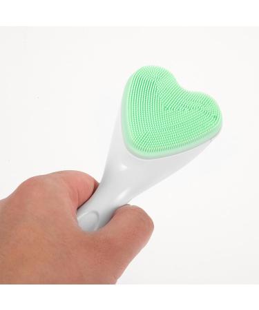 Healeved Facial Cleansing Brush Silicone Waterproof Face Scrubber Heart Shape Manual Handheld Facial Exfoliator Blackhead Face Wash Brush for Deep Cleaning Skin Care - Buy Online on GoSupps.com
