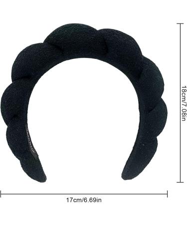 RUNOLIG Makeup Headband - Spa Sponge Headband for Women - Black - Buy Online on GoSupps.com