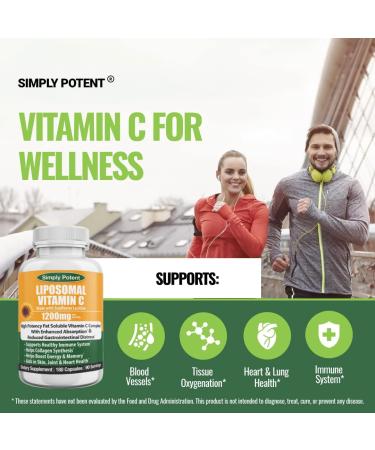 High Dose Liposomal Vitamin C 1200mg Capsules for Immune Support & Collagen Synthesis - Buy Online on GoSupps.com