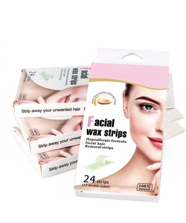 Waxing strips - Non-permanent hair removal for the face mustache and upper lip. Instant strips - Buy Online on GoSupps.com
