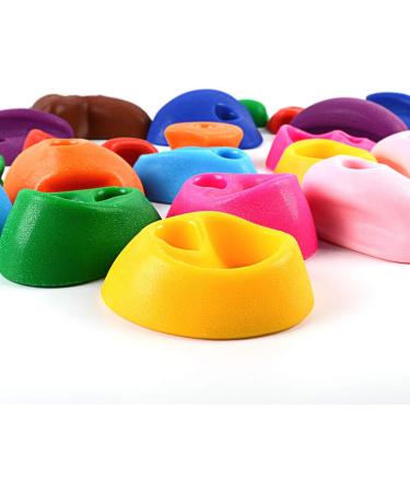 TOPNEW 32 Rock Climbing Holds for Kids & Adults - Indoor & Outdoor Playground Play Set with Mounting Hardware - Buy Online on GoSupps.com