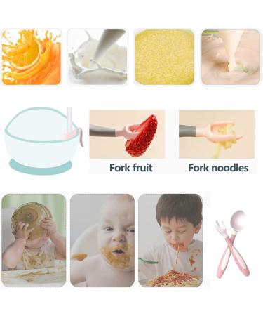 Non-Slip Silicone Baby Suction Plate Set with Divided Placemat - Green | Includes Bendable Fork & Spoon | Toddler Feeding Plate for Self Feeding Training - Buy Online on GoSupps.com