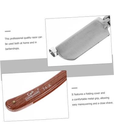 Buy Magiclulu Ergonomic 3-in-1 Razor Handle & Travel Scissors | Stainless Steel & Wooden Design for Men | Ideal for Shaving & Hijab Maintenance - Buy Online on GoSupps.com